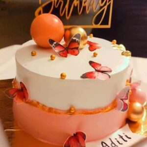 Luxury Butterfly Birthday Cake
