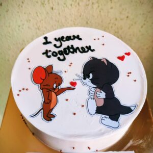 Tom & jerry Anniversary Cake