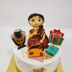 Customized cake for mom (fondant cake)