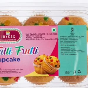 Joykas Delightful Tutti Frutti Cupcakes (100g / Pack of 6)