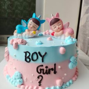 Gender Reveal Baby Shower Cake | Joykas Cakes